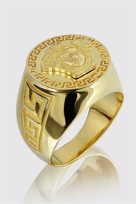 mens versace ring replica|men Versace rings 14k gold.